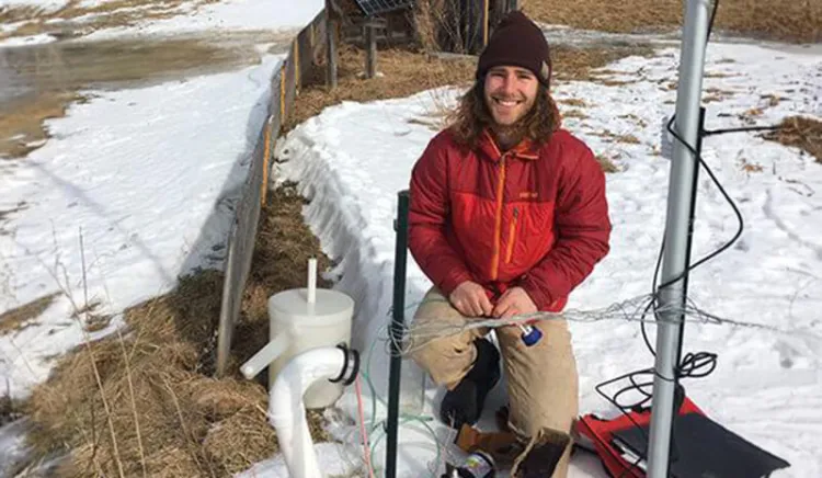 M.S. student Cameron Twombly