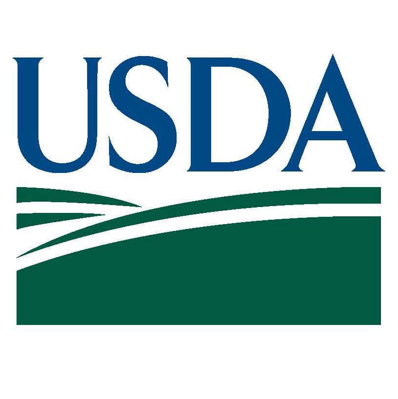 image description: blue and green USDA logo