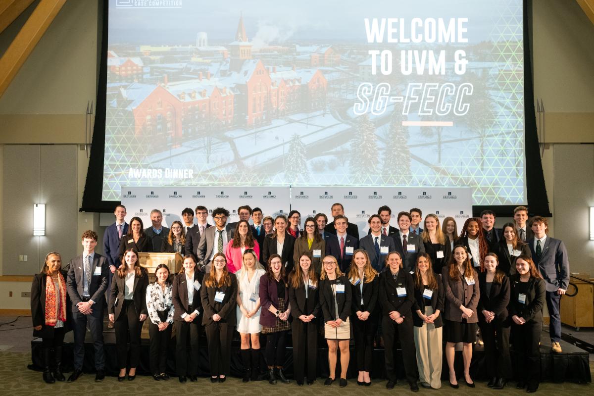 SG-FECC organizing committee at the 2023 event including students, faculty and staff from the UVM Grossman School of Business