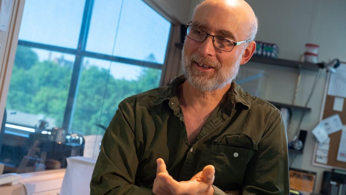 Paul Bierman in his lab