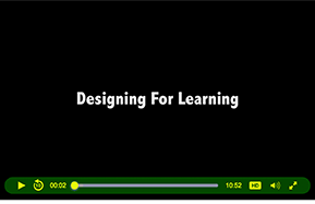 Link to Designing for Learning faculty interviews