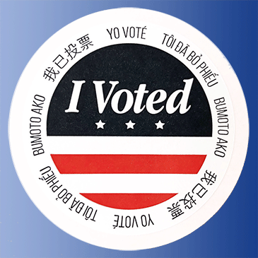 I voted sticker