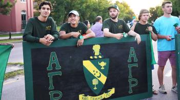 Group of fraternity students