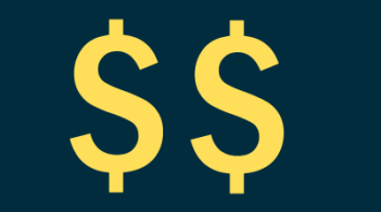 Graphic of two dollar signs