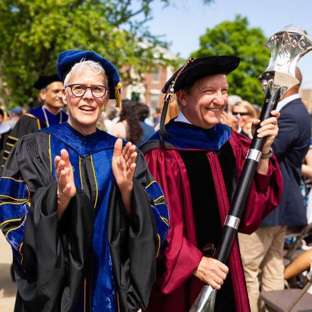 faculty at commencement