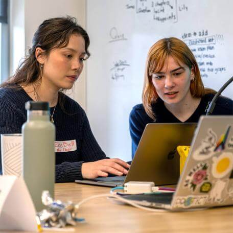 Computer science students participate in the annual hackathon