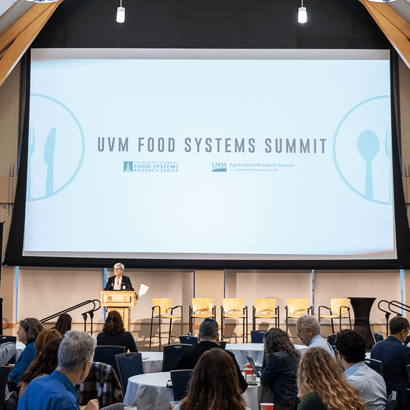 UVM Food Systems Summit stage
