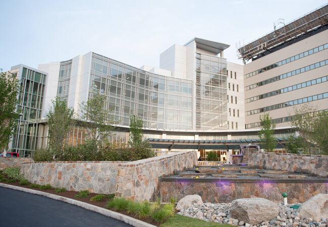 Exterior of Danbury Hospital in CT