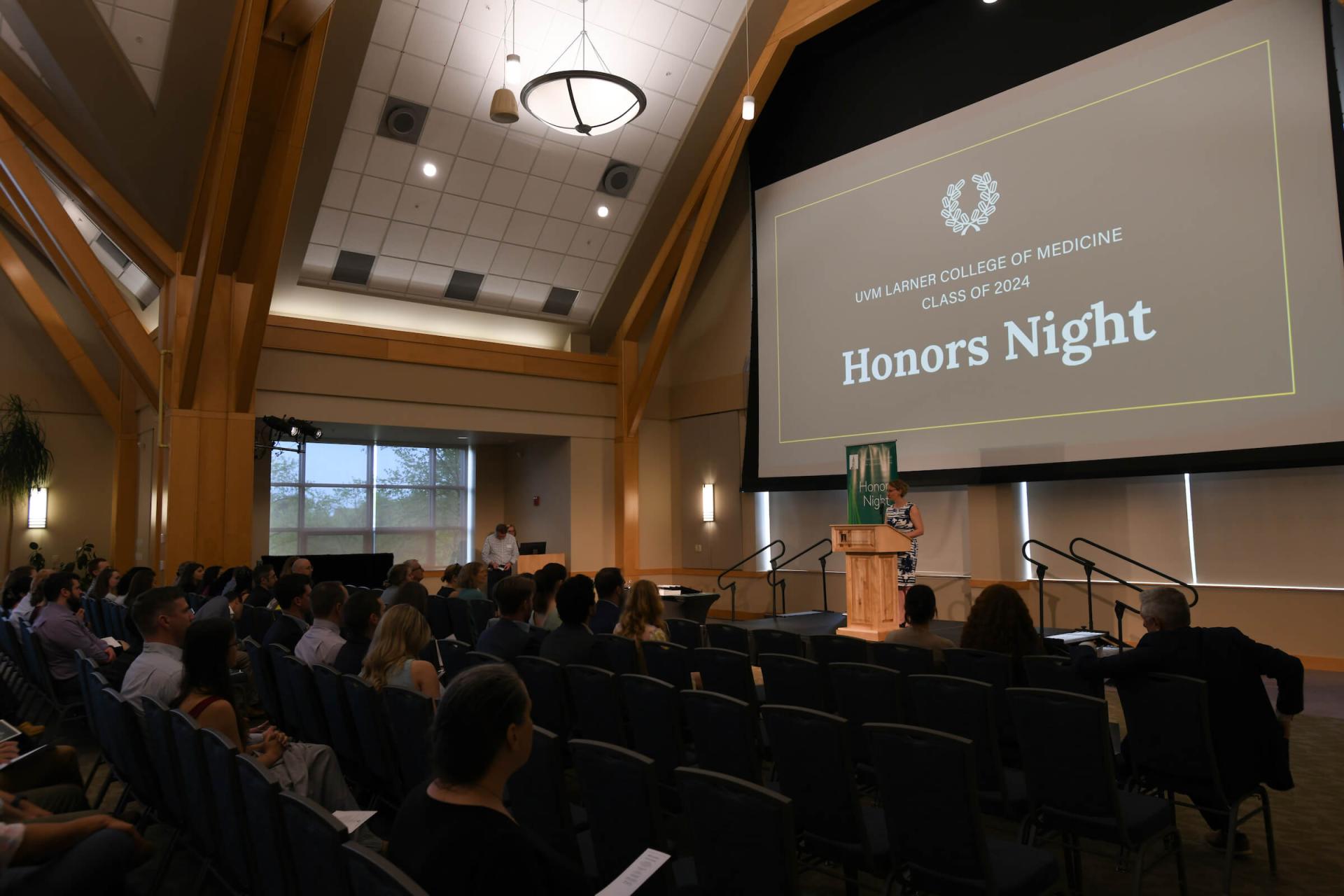 Photo of room during Honors Night