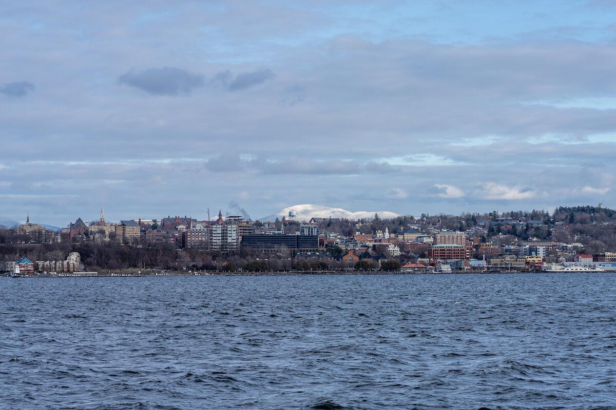 A View of Burlington, Vermont from Lake Champlain