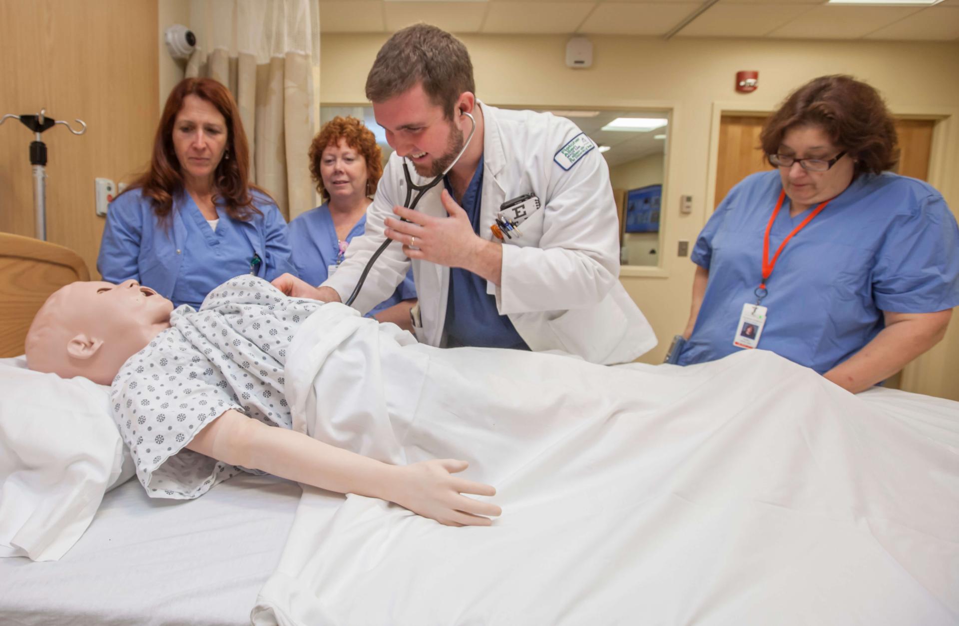 Students in the CT Campus Simulation Lab