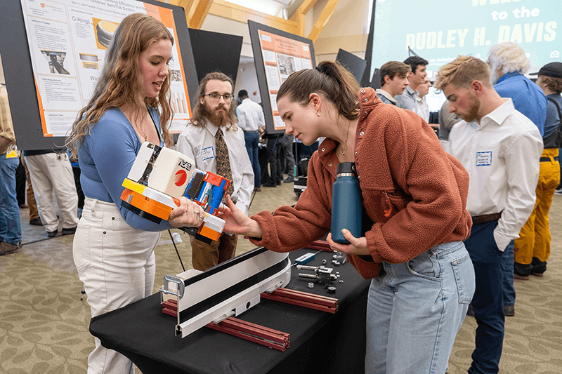 Senior capstone students share their engineering projects during Design Night