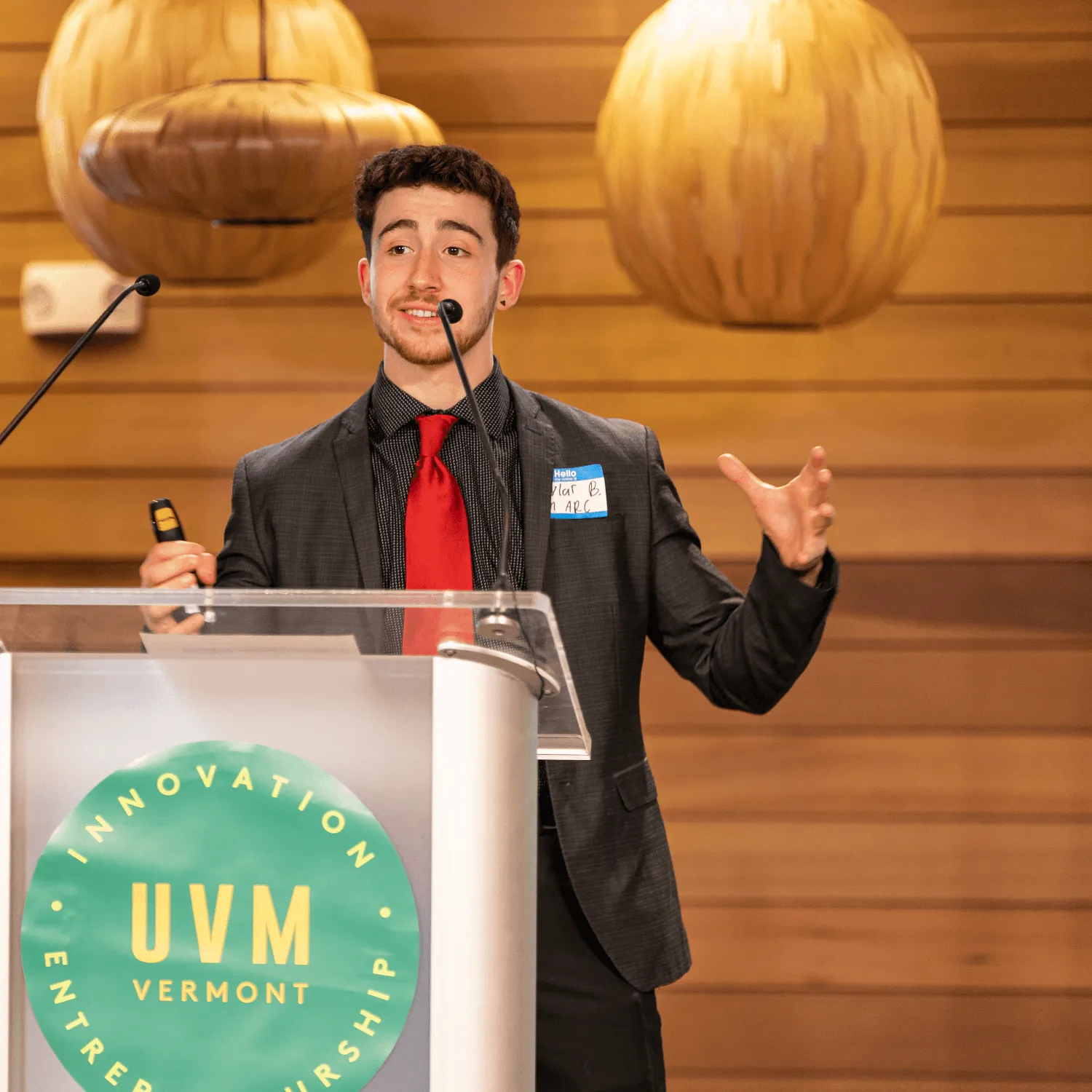 arc program young man speaker