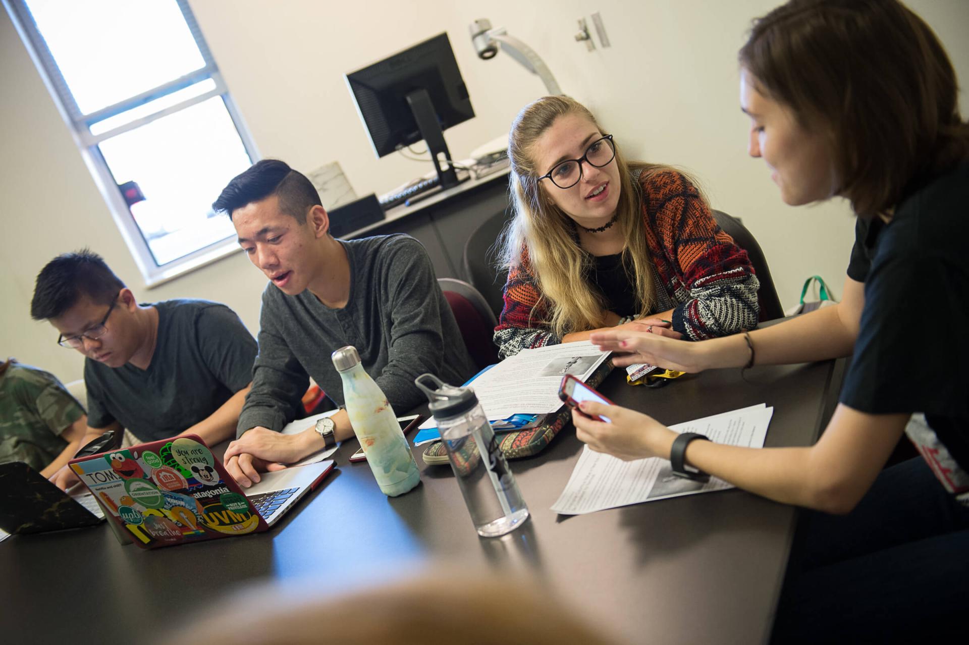 students in a classroom