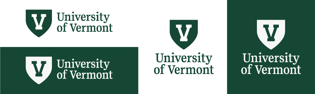 Variations of the UVM logo