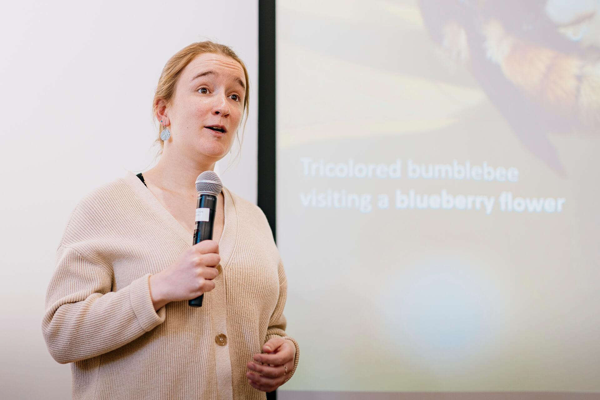 Leslie Spencer delivers her Three Minute Thesis