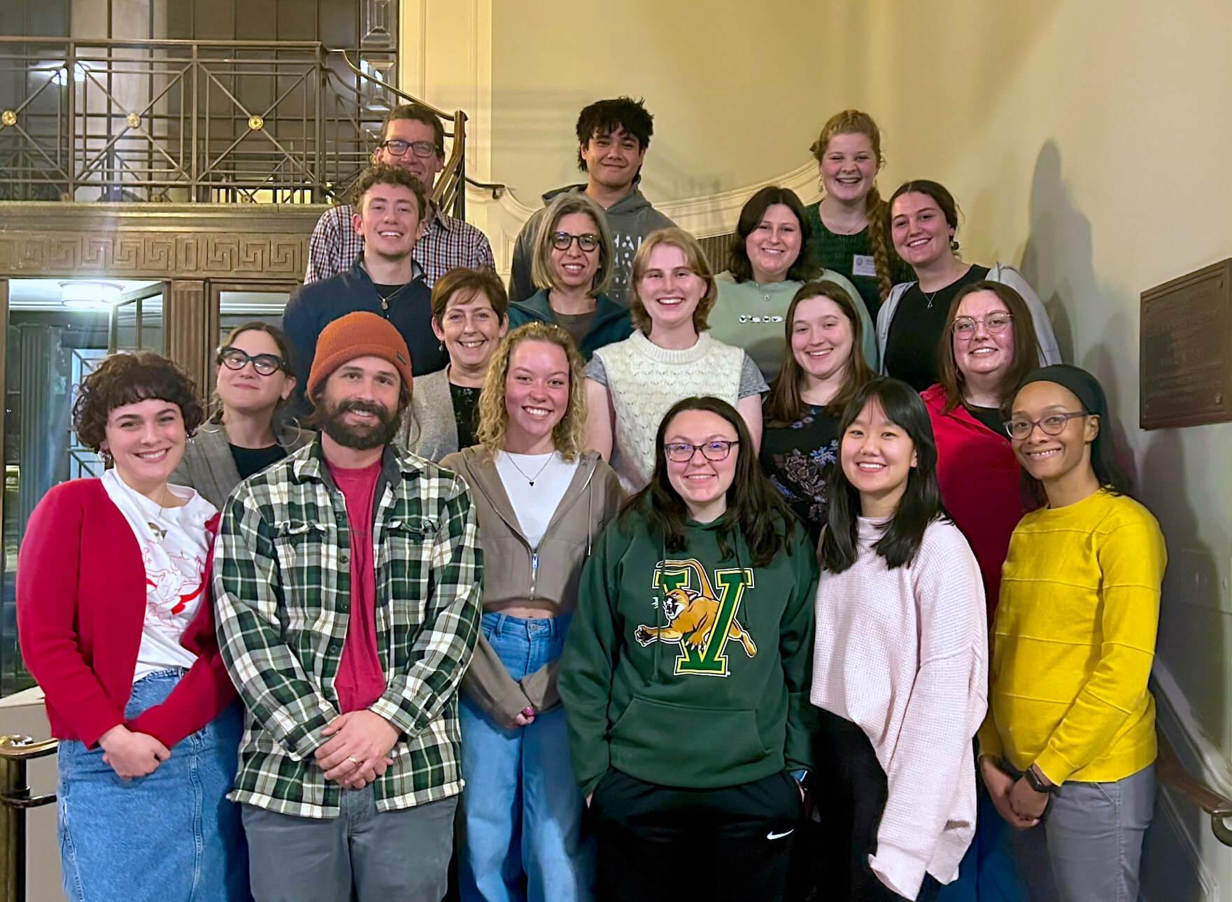 CESS Student Advisory Board members together with Dean's Office senior leadership in February 2024.