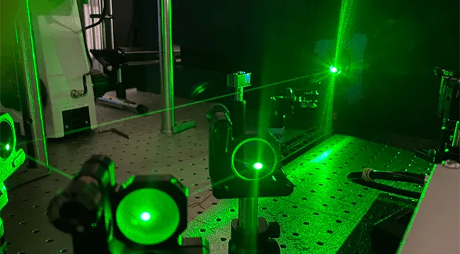 a home-built Raman spectroscopy optical setup