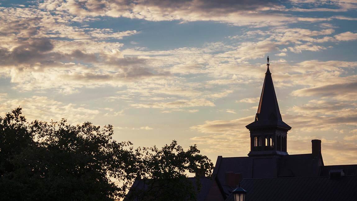 campus sunset