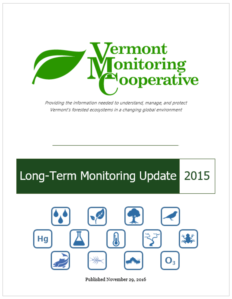 Cover page of the 2015 VMC Annual Monitoring Report