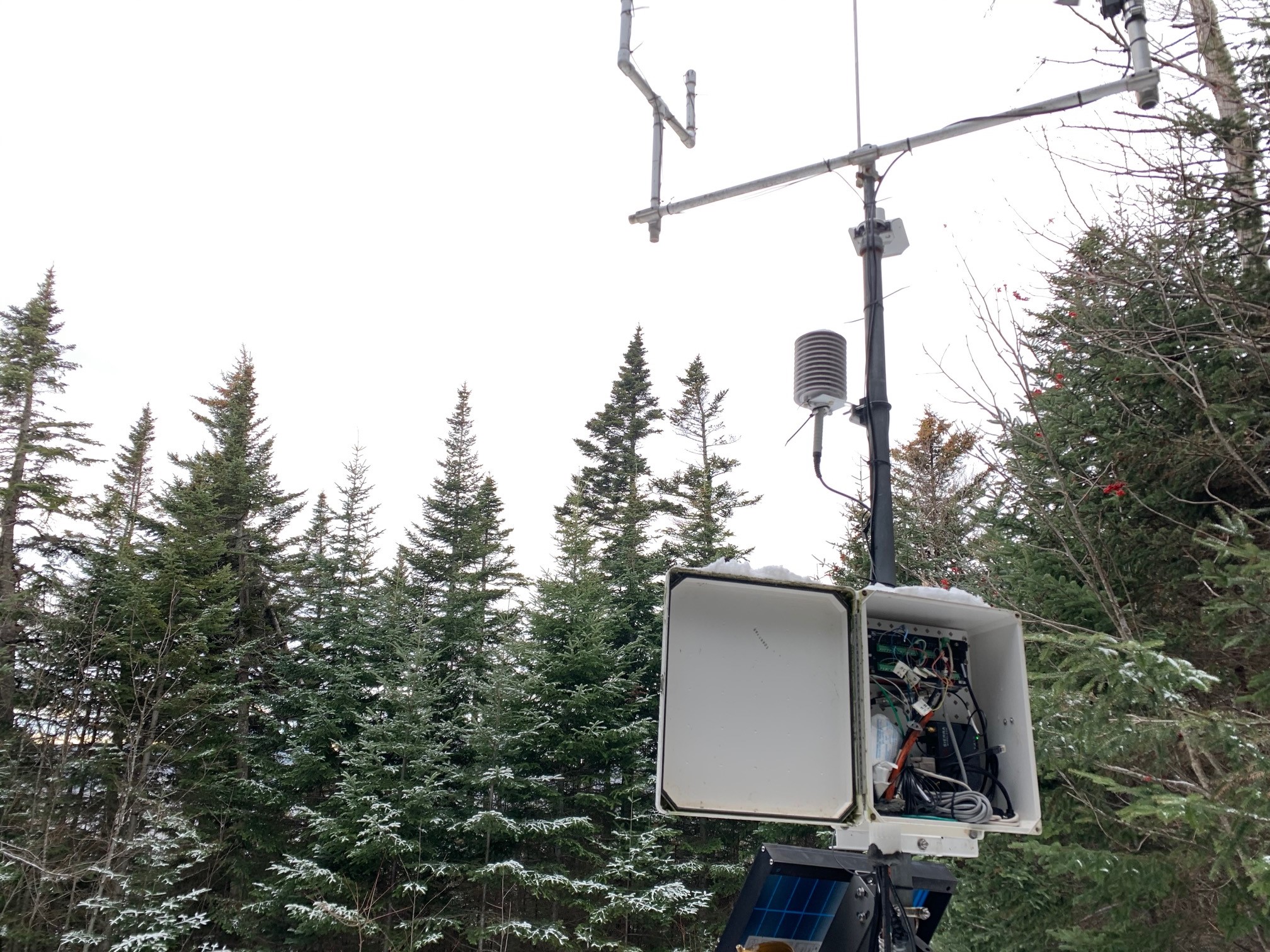 FEMC operated meteorological station on Mount Mansfield in Vermont.