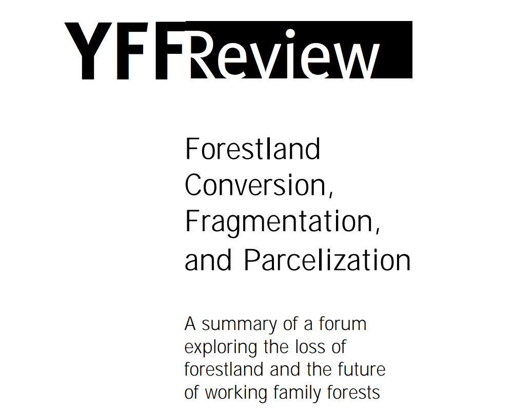 Thumbnail for Forestland, conversion, fragmentation, and parcelization: A summary of a forum exploring the loss of forestland and the future of working family forests