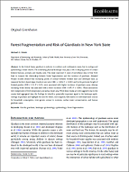 Thumbnail for Forest fragmentation and risk of giardiasis in New York State
