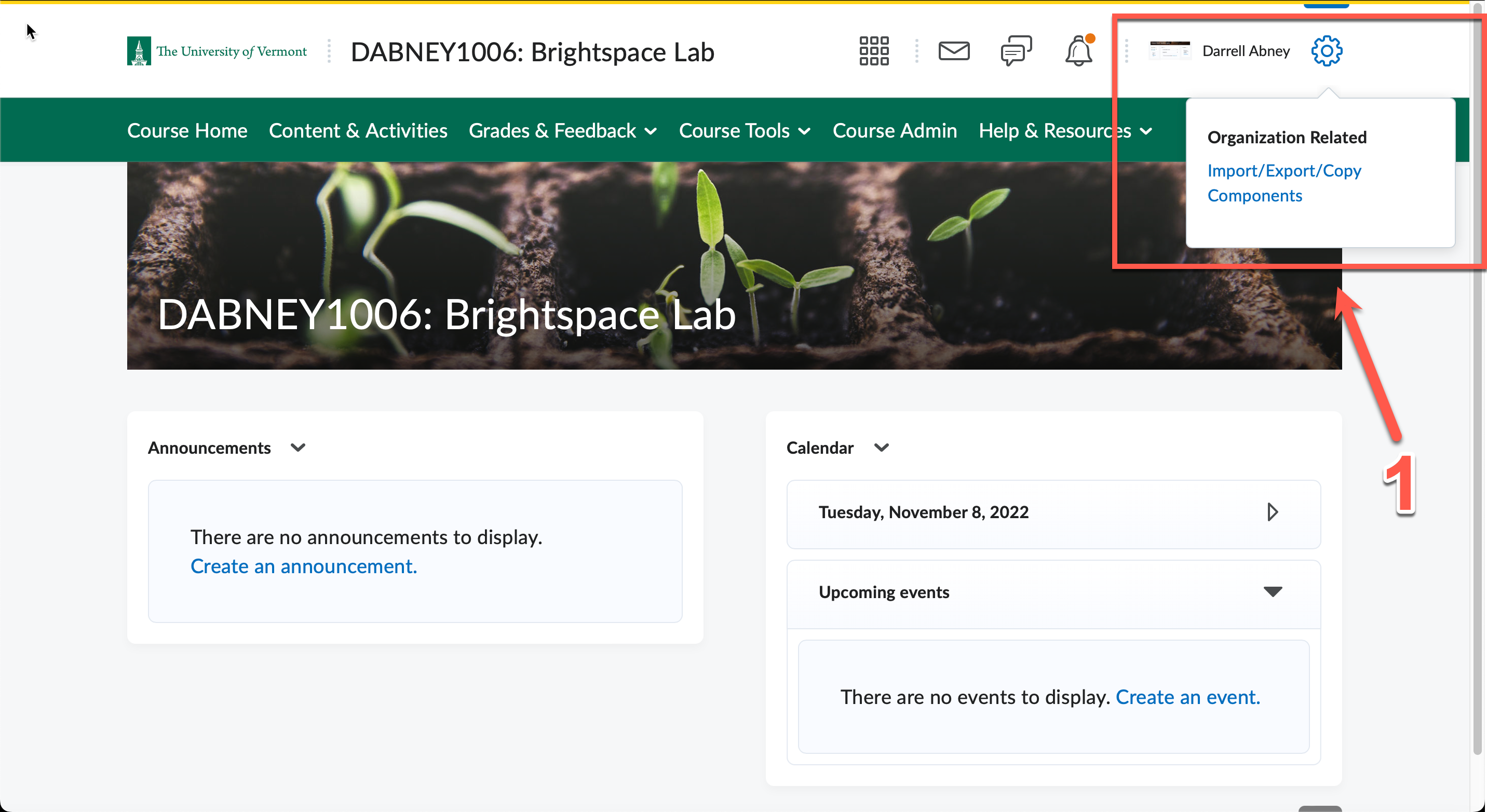 Brightspace Import Course/Export/Copy UVM Knowledge Base