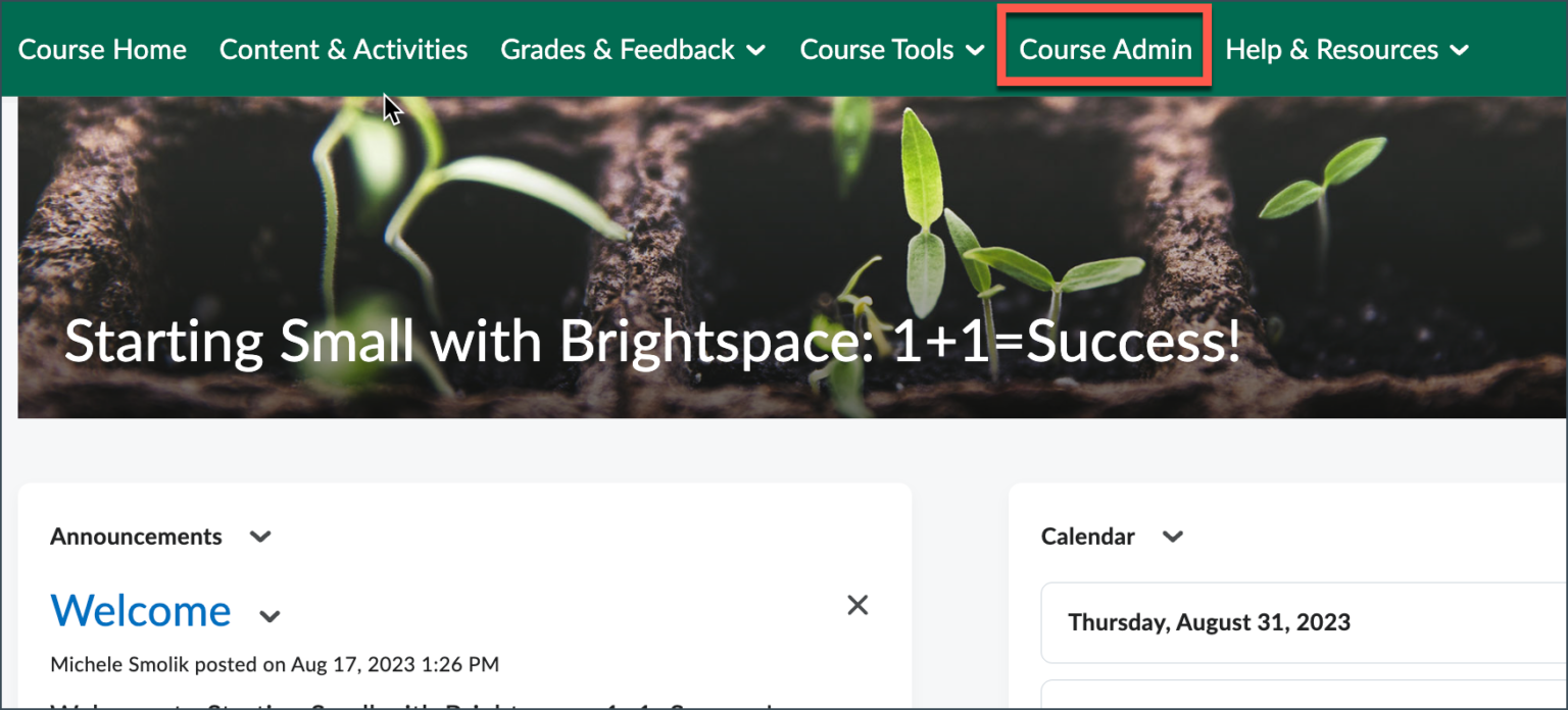 Brightspace Make Your Course Active (Available) for Students UVM