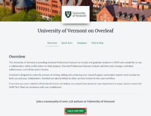 Overleaf's UVM web page.