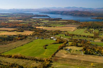 View of Champlain Valley of Vermont