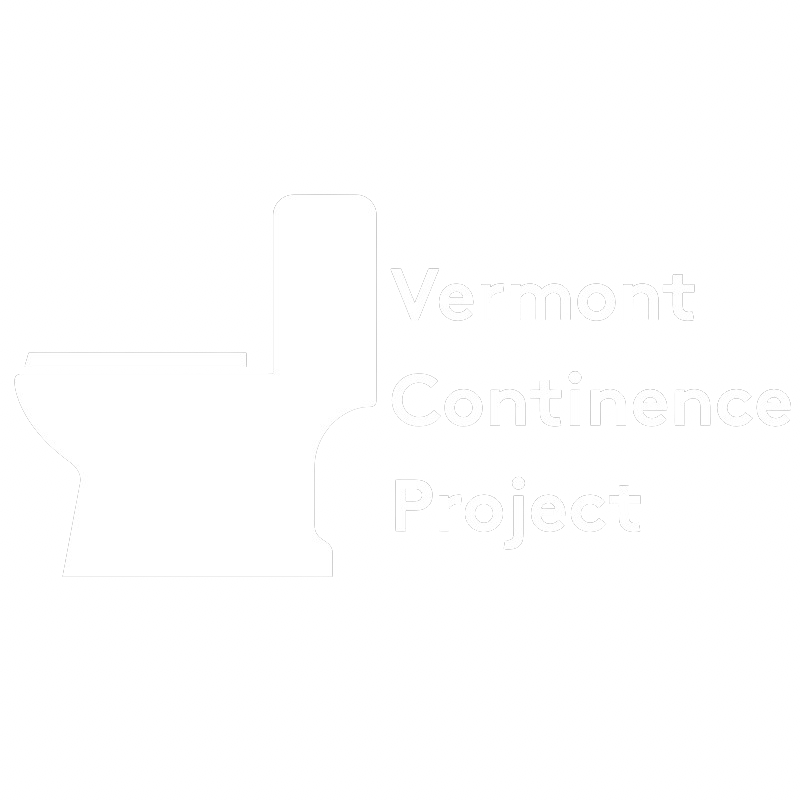 Vermont Continence Project logo with toilet icon