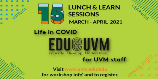 Program Schedule | EDU@UVM | The University of Vermont
