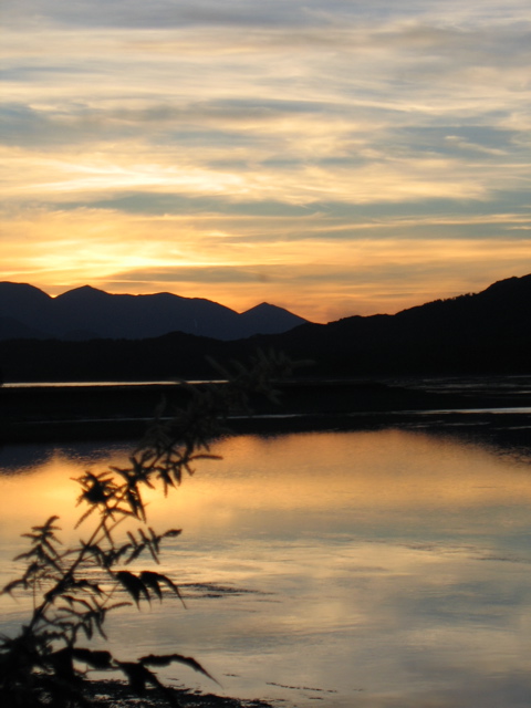 sunset in Kodiak