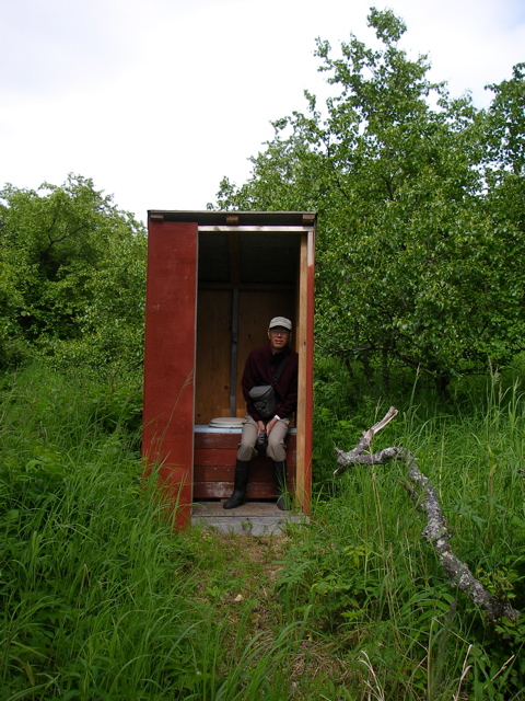 outhouse w/ a view