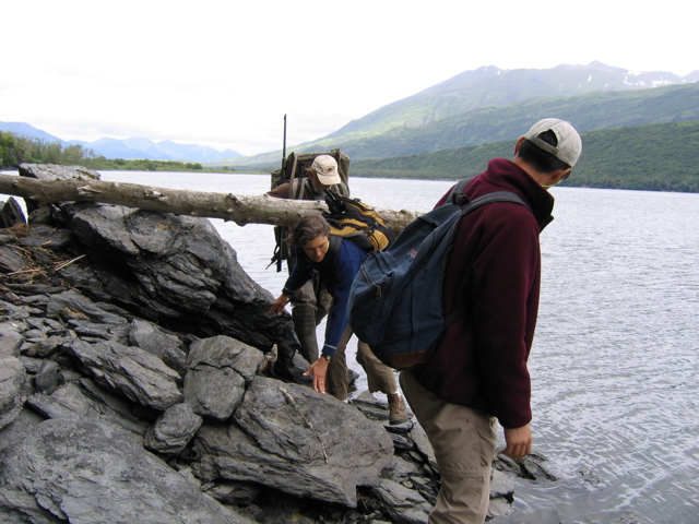 traversing the lake at high