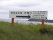 end of the road