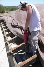 adobe plaster wall