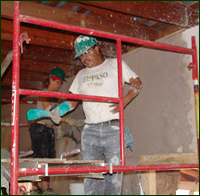 plastering crew