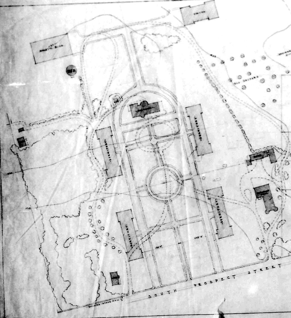 1928 McKim Mead and White Plan for the Redstone Campus.