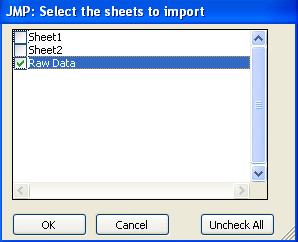 import excel into sas jmp