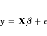 y= X{\beta}+ {\epsilon}