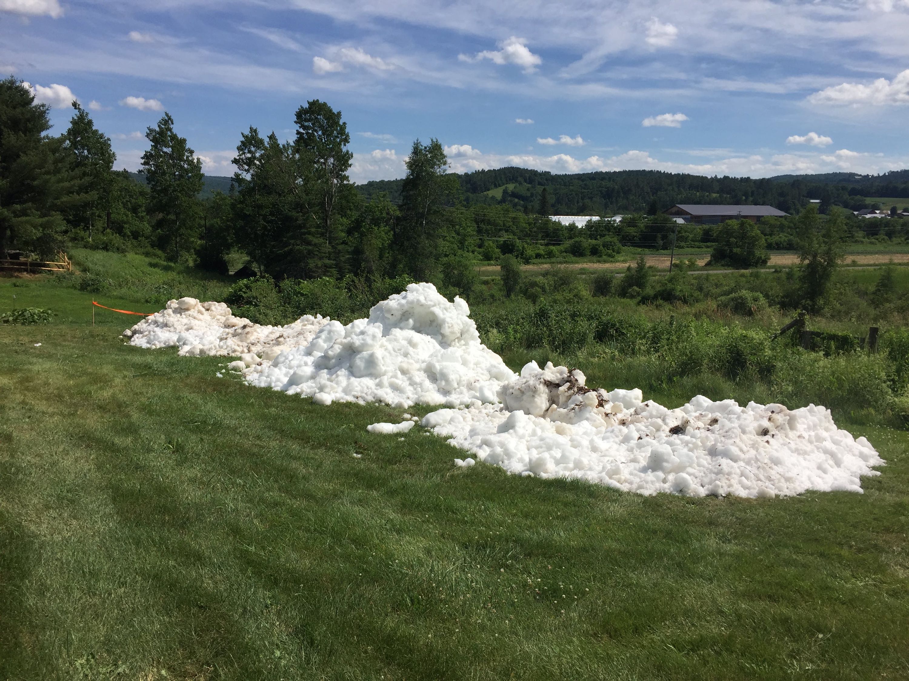 dumped snow  (Judy Geer photo)